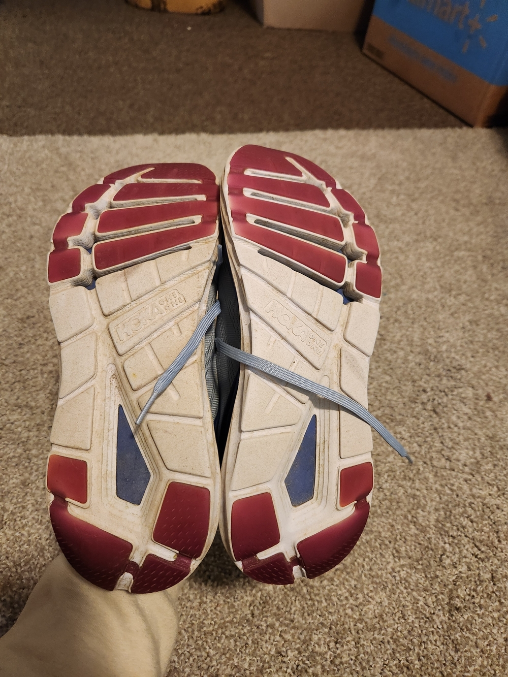 HOKA One One Elevon 2 Light Blue Trail Running Shoes 9.5 - Picture 5 of 5